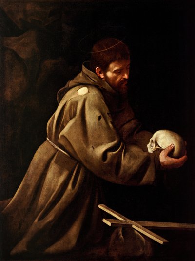 Saint Francis in Prayer by Michelangelo Merisi Caravaggio